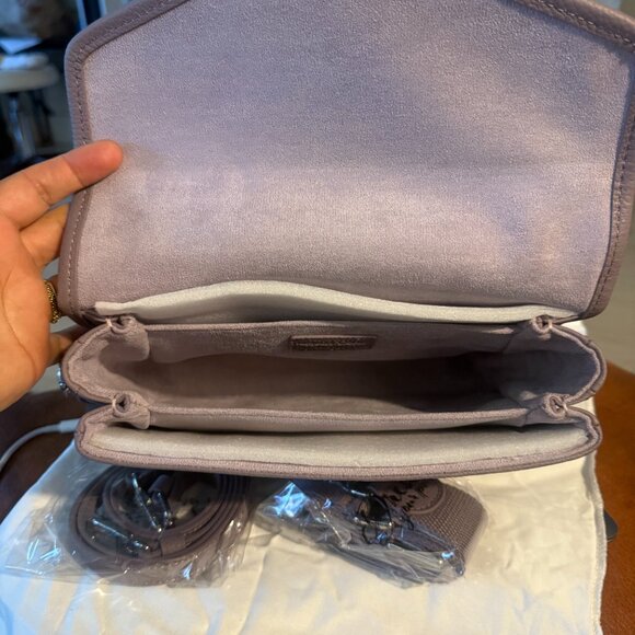 Mélodie Cécile "Paris 15" Satchel Crossbody bag -DUYP X AARYN MLC Icey Lilac-NWT - Picture 3 of 10